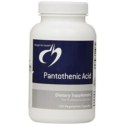 Designs for Health Pantothenic Acid Capsules, 500 mg, 120 Count