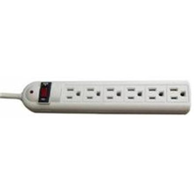Morris Products 89034 6 Outlet Power Strip Surge Protector 12 Ft. 270 Joules