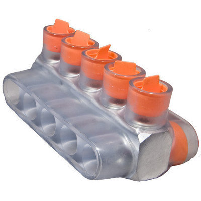 Morris Products 19-Amp 600-Volt Clear/Orange Connector 97318