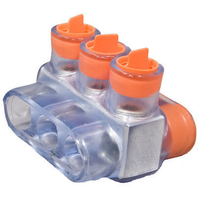 Morris Products Multi-Cable Connector in Clear with Dual Entry 3 Ports 250