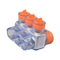 Morris Products Multi-Cable Connector in Clear with Dual Entry 3 Ports 350