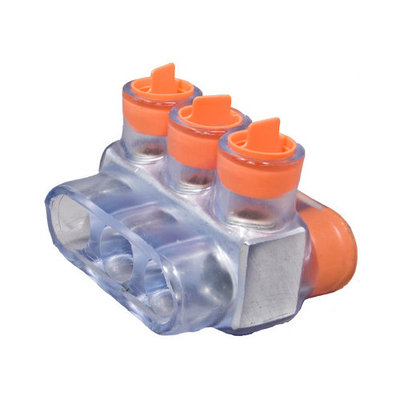 Morris Products Multi-Cable Connector in Clear with Dual Entry 3 Ports 350