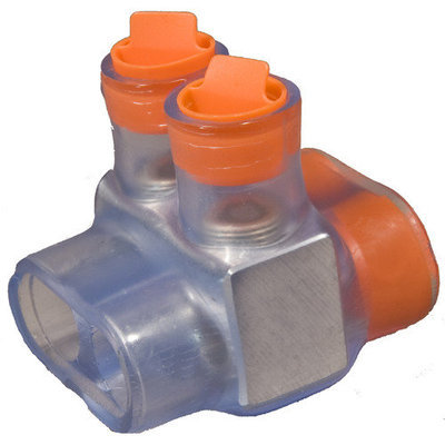 Morris Products Multi-Cable Connector in Clear with Dual Entry 2 Ports 500