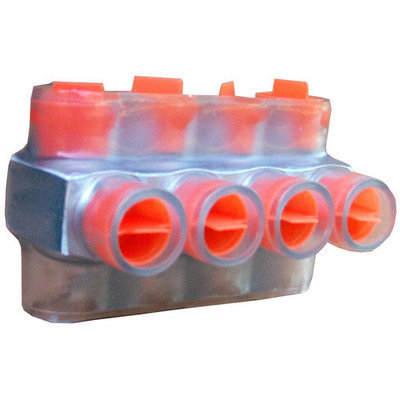 Morris Products Multi-Cable Connector in Clear with Dual Entry 4 Ports 500