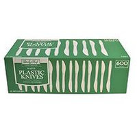 Bakers & Chefs White Plastic Knives - 600 ct.