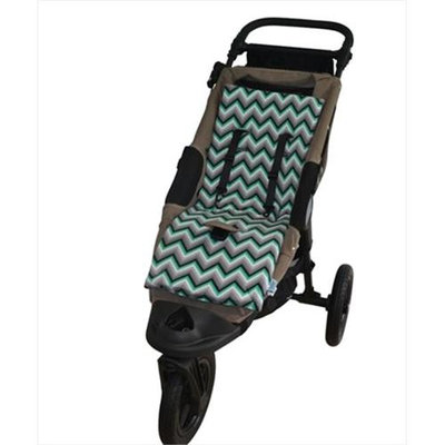 Tivoli Couture MFSL 1097 Luxury Memory Foam Stroller Liner Chevron green