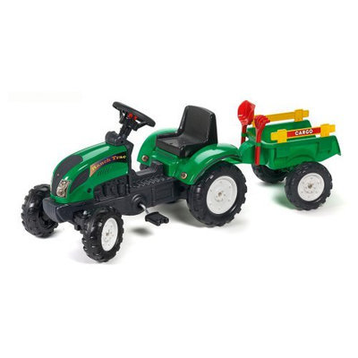 Kettler Falk Ranch Trac with Trailer Pedal Riding Toy Pink