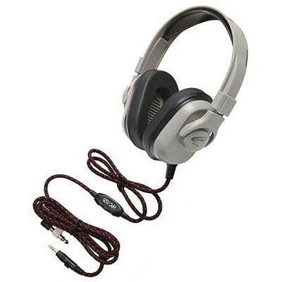 Ergoguys Califone Washable Titanium Headphone with Guaranteed for Life Cord - Stereo - Mini-phone - Wired - 50 Ohm - 20 Hz 20 kHz - Over-the-head - Binaural - Ear-cup - 6 ft Cable