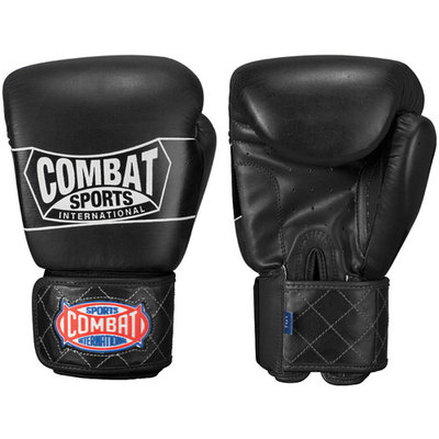 Combat Sports Thai-Style Training Gloves (Black, 16-Ounce)
