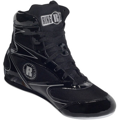 Ringside 3/4 Top Boxing Shoe (Black, 9)