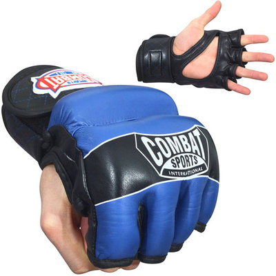 Combat Sports MMA Hybrid Leather Fight Gloves