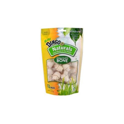 Dingo Naturals Chicken and Rawhide Bones: Mini - 12 Pack
