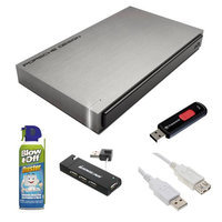 LaCie 301998 Porsche Design P'9220 500GB USB 3.0 Portable External Hard Drive + Accesory Bundle