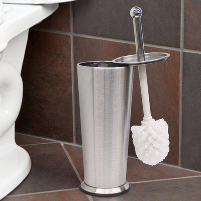 Sweet Home Collection Tapered Toilet Brush and Holder Set