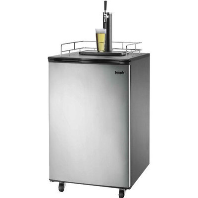 Smart Plus Products Smart+ Products Freestanding Full Size Kegerator Keg Fridge Beer Dispenser Stainless Steel SPP155BDSS