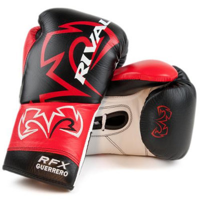 Rival Boxing RFX Custom SF Guerrero Fight Gloves - 8 oz. - Black/Red
