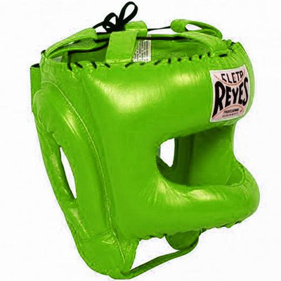 Cleto Reyes Traditional Headgear with Nylon Face Bar - Citrus Green
