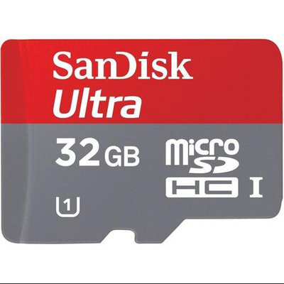 SanDisk Ultra SDSDQU-032G-AFF 32GB MicroSDHC C10/UHS1 Memory Card with Adapter
