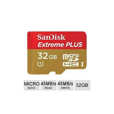 Sandisk Extreme microSDHC UHS-I Memory Card - 32GB - Class 10