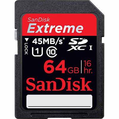 SanDisk Extreme 64GB Secure Digital Extended Capacity (SDXC)