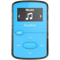 Sandisk Sdmx26-008g-g46b 8GB Flash Mp3 Player - Blue - Fm Tuner - Battery Built-in - Microsd Card - Aac, Mp3, Wma, Wav, Ogg Vorbis, Audible, Flac - 18 Hour (sdmx26-008g-g46b)