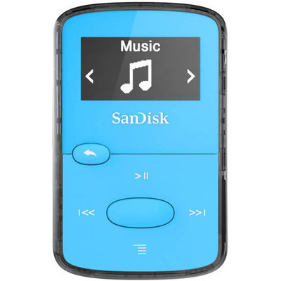 Sandisk Sdmx26-008g-g46b 8GB Flash Mp3 Player - Blue - Fm Tuner - Battery Built-in - Microsd Card - Aac, Mp3, Wma, Wav, Ogg Vorbis, Audible, Flac - 18 Hour (sdmx26-008g-g46b)