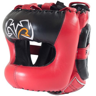 Rival Boxing Guerrero Facesaver Headgear - L/XL - Red/Black