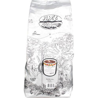 Jim's Organic Coffee Sweet Love Blend Dark Roast Whole Bean - 4 lbs