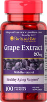 Puritan's Pride 2 Units of Resveratrol/Grape Extract 60 mg-100-Capsules