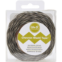 We R Memory Keepers We R Chevron Metallic Washi Tape 26 Feet-Silver