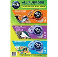Glue Dots International Glue Dots, Instant Bonding Adhesives, 3pk