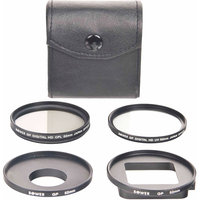 Bower 5-Piece 52mm Filter Kit for GoPro HERO3, HERO3+, HERO+ LCD and HERO4 Cameras