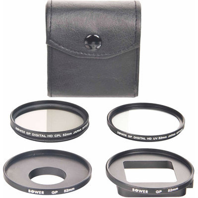 Bower 5-Piece 52mm Filter Kit for GoPro HERO3, HERO3+, HERO+ LCD and HERO4 Cameras