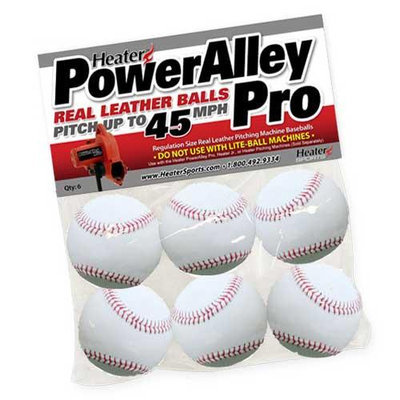 Trend Sports Heater PowerAlley Pro Leather Pitching Machine Baseballs PAPMBL44