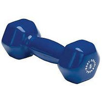 Body-Solid BSTVD5 5 Pound Vinyl Dumbbell in Blue