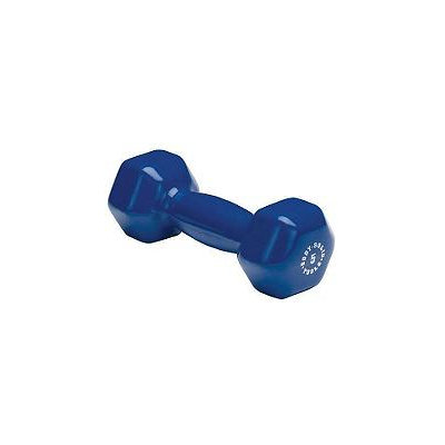 Body-Solid BSTVD5 5 Pound Vinyl Dumbbell in Blue