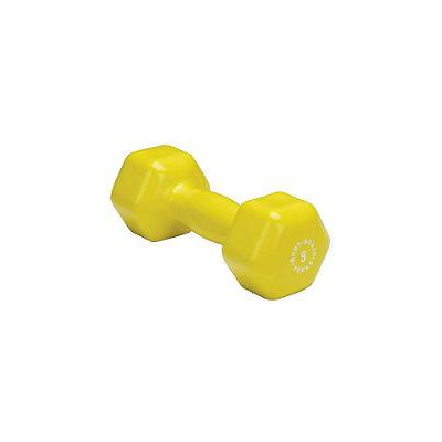Body-Solid BSTVD9 9 Pound Vinyl Dumbbell in Yellow