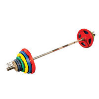 ORC500S Olympic 500lb Colored Rubber Grip Set - Chrome
