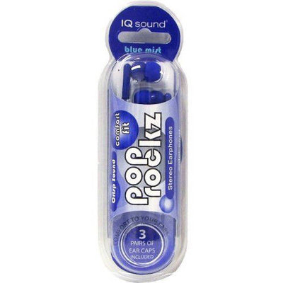 Supersonic Headphones IQ-106 Series Digital Noise Reduction Stereo Earphones - Blue VU0641 IQ-106 BLUE