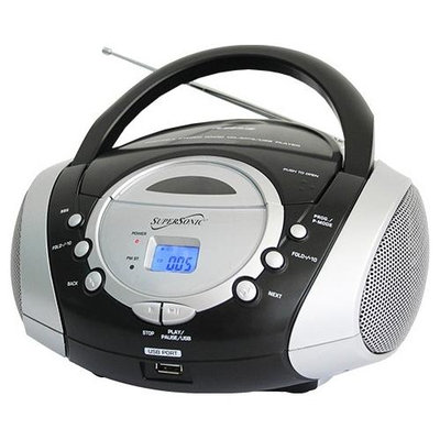 Supersonic Portable MP3 CD Player Silver