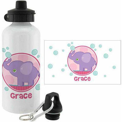 Personalized Planet Pink Sweet Elephant Personalized 20-Oz. Water Bottle