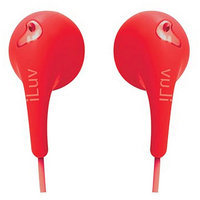 iLuv Red Bubble Gum II Earphones - IEP205RED