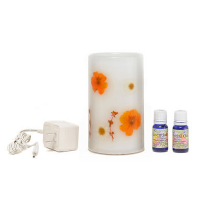 Wwhp 310010003 CandleTek Aroma Therapy Flameless Candle Marigold