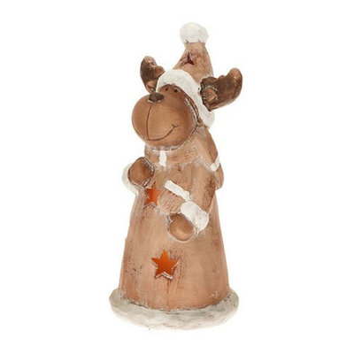 Candle Tek CandleTEK Rustic Ceramic Luminary Flameless Candle Reindeer