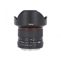 Vivitar 13mm for 2.8 Ultra Wide Angle Lens for Nikon + :Lens Band Stop Zoom Creep Silicone Band Accessory Kit for Nikon D3000, D3100, D5000, D700, D90
