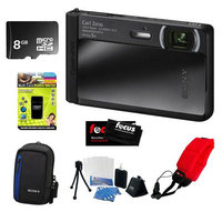 Sony DSC-TX30/B 18 MP Digital Camera with 8GB Accessory Kit