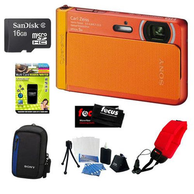 Sony DSC-TX30/D 18 MP Digital Camera with 16GB Accessory Kit