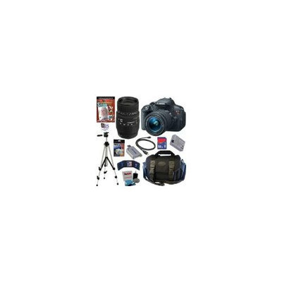 CANON EOS Rebel T5i 18.0 MP CMOS Digital Camera with EF-S 18-55mm f/3.5-5.6 IS STM Zoom Lens + Sigma 70-300mm f/4-5.6 DG