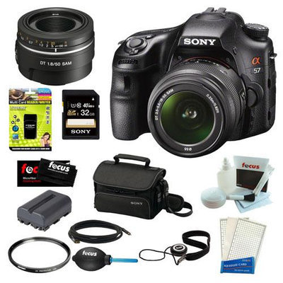 SONY SLT-A58K SLT-A58 with 18-55mm Zoom Lens, 20.1MP DSLR Camera w/ 3