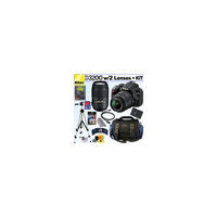Nikon D3200 24.2 MP CMOS Digital SLR Camera with 18-55mm f/3.5-5.6G AF-S DX VR and 55-300mm f/4.5-5.6G ED VR AF-S DX NIKKOR Zoom Lenses + EN-EL14 Battery + 32GB